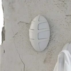 Weiße Design Klapphaken in Oval - Egetaria (6er Set)