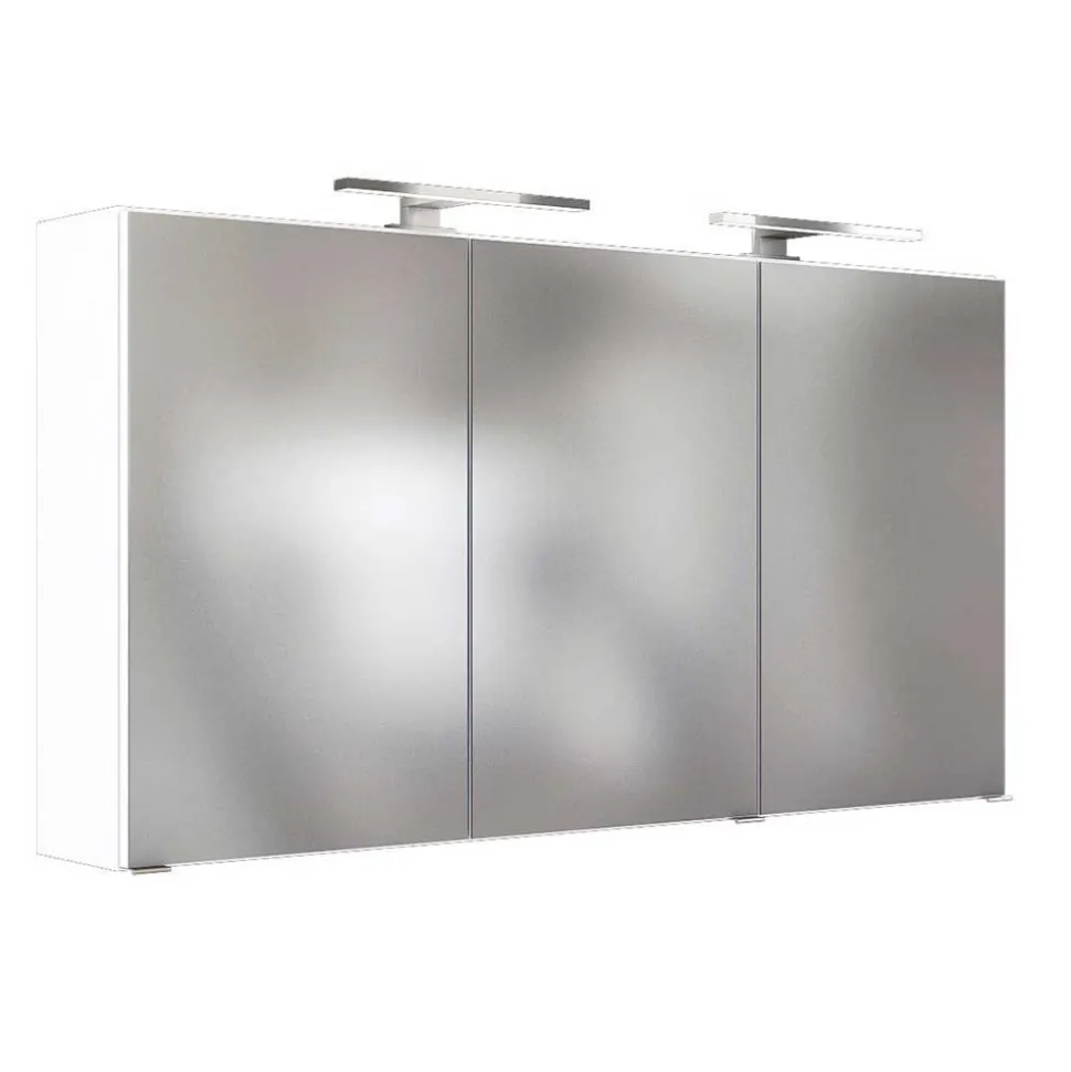 Weiße Doppelwaschplatz Kombi - Vandan (zweiteilig)