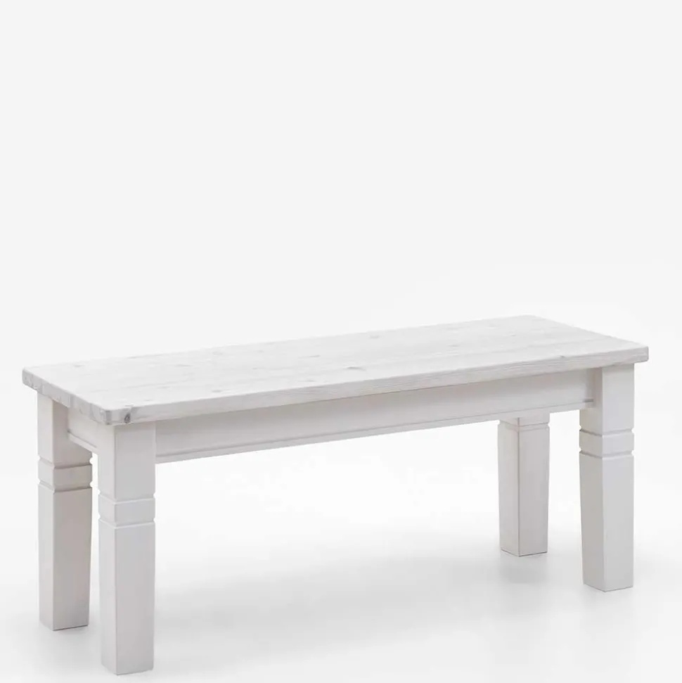 Weiße Esszimmerbank im Country Style - Veproma