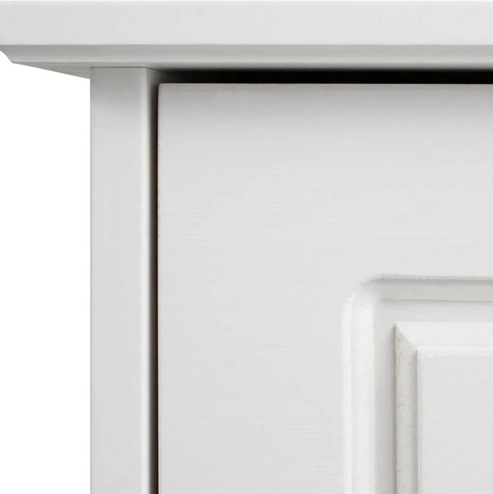 Weiße Flurbank mit Schuhklappe - Vesrav