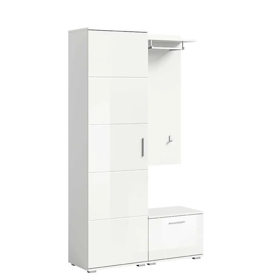 Weiße Garderobenmöbel aus Holzwerkstoff - Rugova