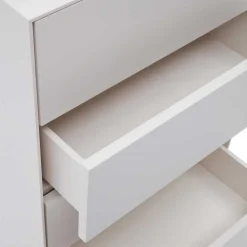 Weiße Hochkommode mit Bodenfreiheit - Dresconio