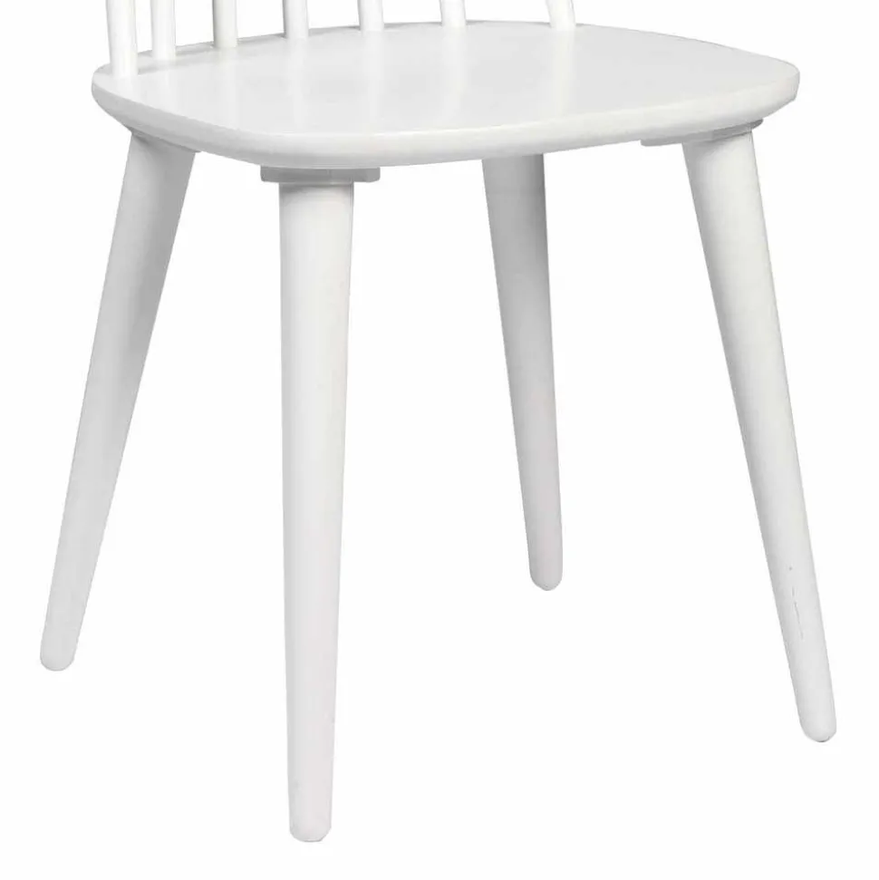 Weiße Holzstühle aus Massivholz - Valtoma (4er Set)