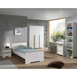 Weiße Jugendzimmermöbel im Set - Eldrus (sechsteilig)