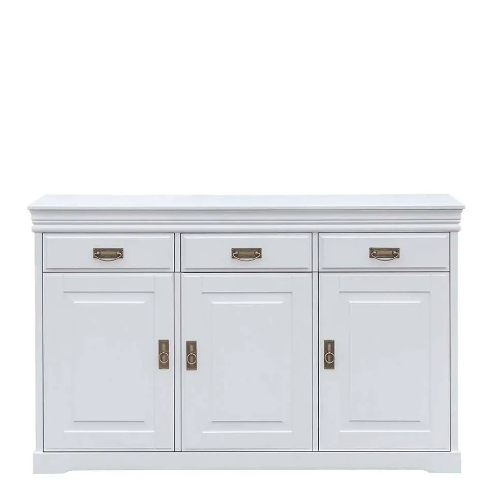 Weiße Kombi-Kommode im Landhausstil - Presto