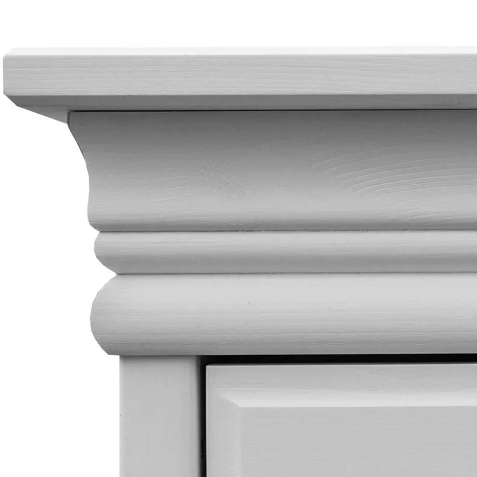 Weiße Kombi-Kommode im Landhausstil - Presto