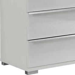 Weiße Kommode mit vier Schubladen - Rocca