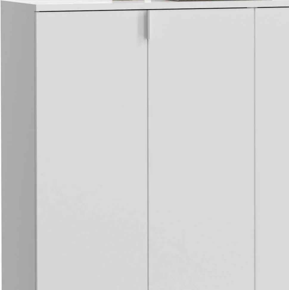 Weiße Kommode 5-türig - Ejulia (dreiteilig)