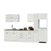 Weiße Leerblock Küche 320cm - Cuneo (achtteilig)