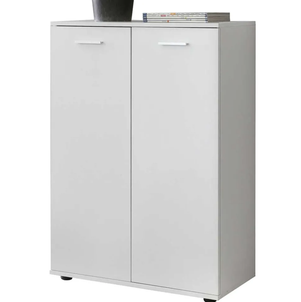 Weiße Türen Kommode 104 cm hoch - Luan