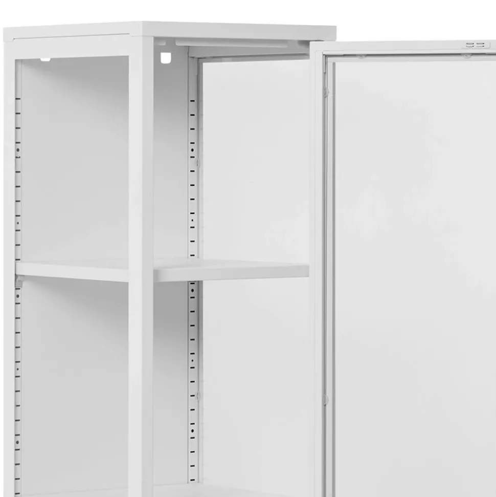 Weiße Vitrine aus Stahl - Sancrez