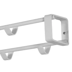 Weiße Wandgarderobe & Schuhbank - Torosma I (zweiteilig)