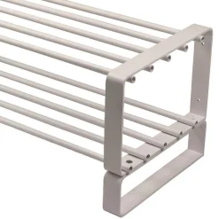 Weiße Wandgarderobe & Schuhbank - Torosma I (zweiteilig)