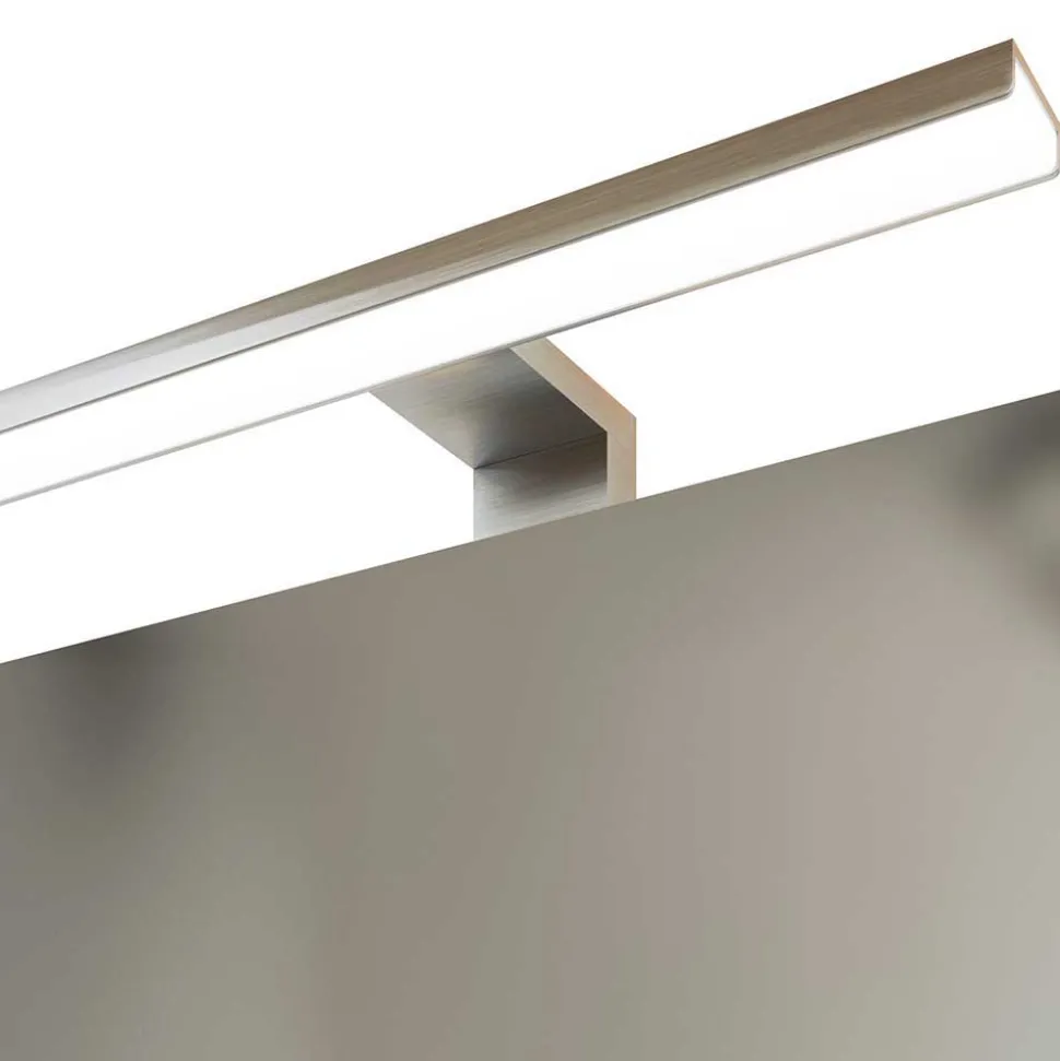 Weiße Waschkonsole & Spiegelschrank - Livendas (zweiteilig)