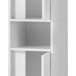 Weißer Badezimmerschrank 165 cm hoch - Seriacus