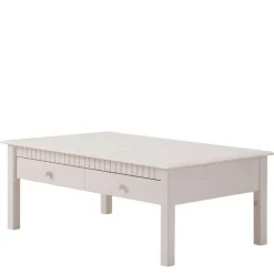 Weißer Couchtisch Landhaus mit Schublade - Loggia