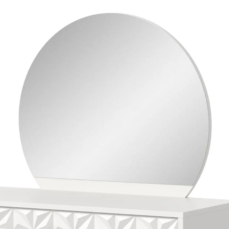 Weißer Design-Schminktisch mit Spiegel - Ustabo