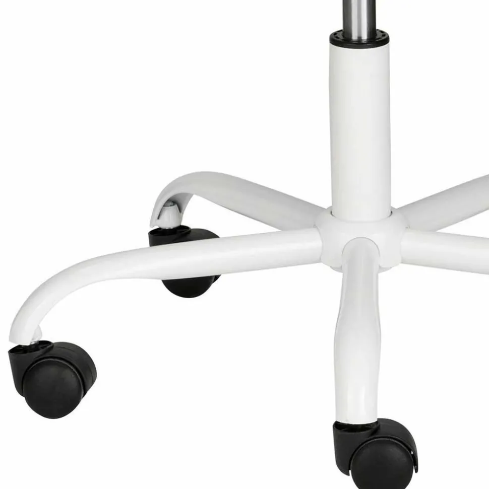 Weißer Drehstuhl mit Kunstleder Schalensitz - Chiloena