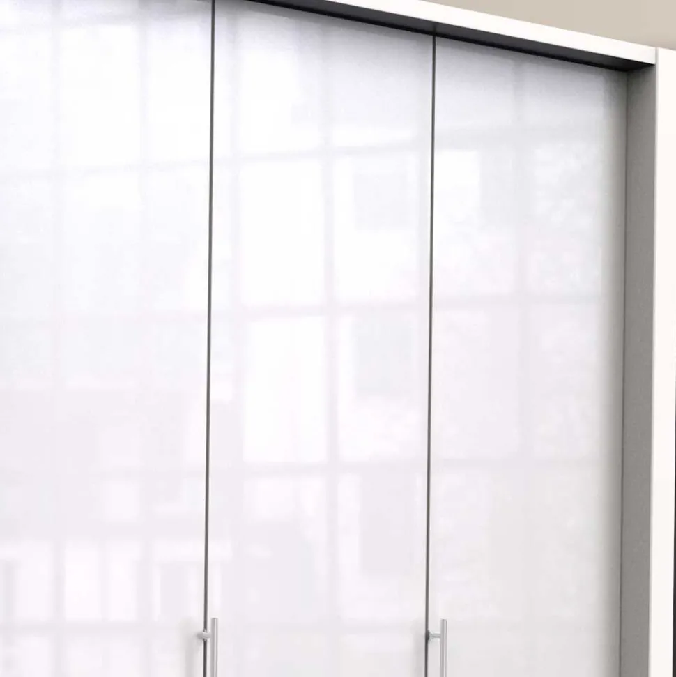 Weißer Kleiderschrank mit 150 cm Breite - Dolienca