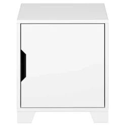 Weißer Nachtschrank im Skandi Design - Naidlas