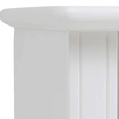 Weißer Nachttisch mit großem Fach - Velriva