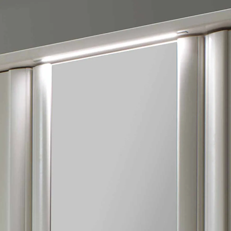 Weißer Schlafzimmerschrank Ronis mit drei Türen