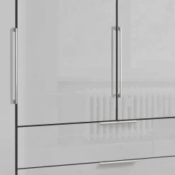 Weißer Schlafzimmerschrank 3-türig - Rhoen