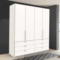 Weißer Schlafzimmerschrank mit Falttüren - Donpiave