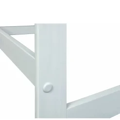 Weißer Schreibtisch mit Aufsatz & Truhe - Stanford