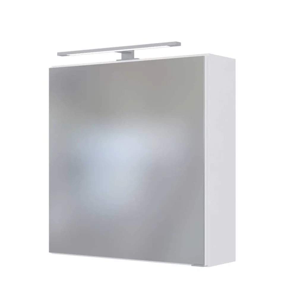 Weißer Spiegelschrank 1-türig - Enwicos