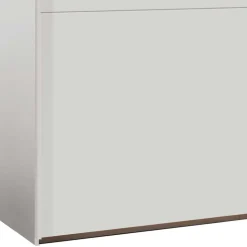 Weißer 2-türiger Kleiderschrank mit Schiebetüren - Abelina