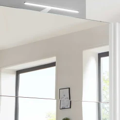 Weißer 2-türiger Kleiderschrank mit Schiebetüren - Abelina