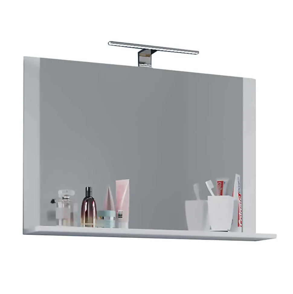 Weißer Waschplatz & Hochschrank - Ipsum (dreiteilig)