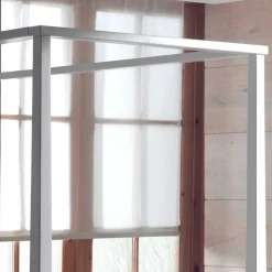 Weißes Bett Grandory mit Himmel