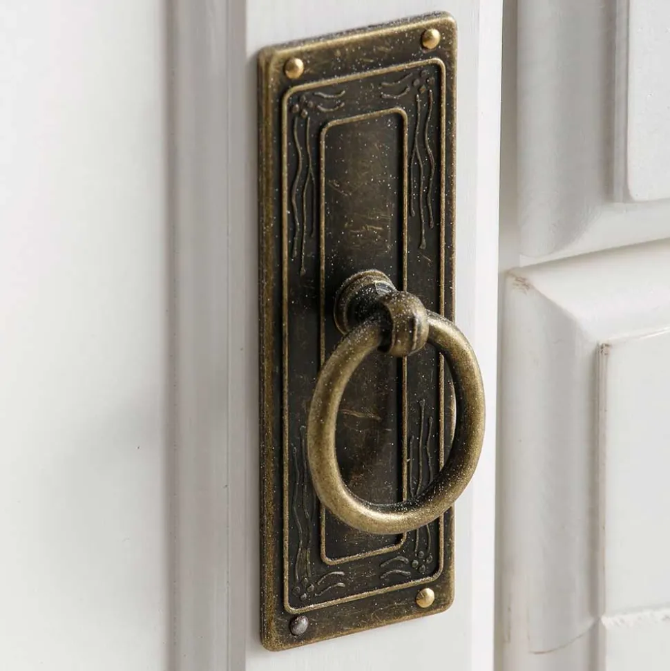 Weißes Buffet Schrank aus Kiefer massiv - Akbelev