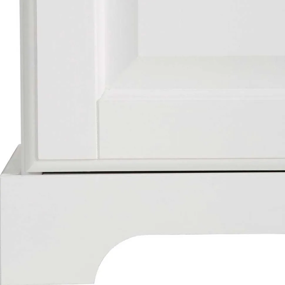 Weißes Buffet Schrank aus Kiefer massiv - Akbelev