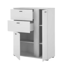 Weißes Highboard mit LED Beleuchtung - Tirol