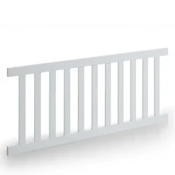 Weißes Holz Babybett inklusive Umbauseiten - Satumare