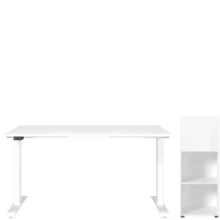 Weißes Homeoffice Möbel Set modern - Sparkle (zweiteilig)