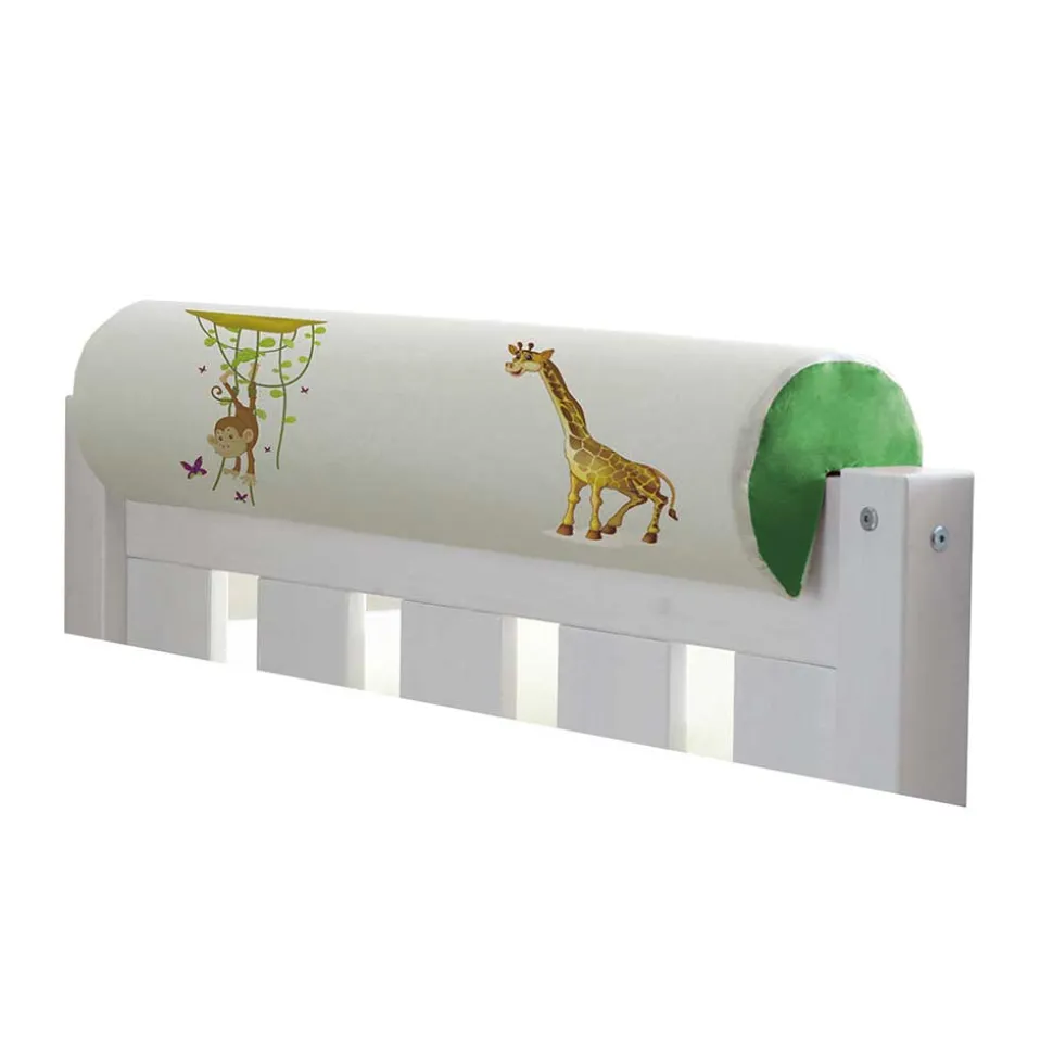 Weißes Kinder Etagenbett mit Rutsche - Phelica