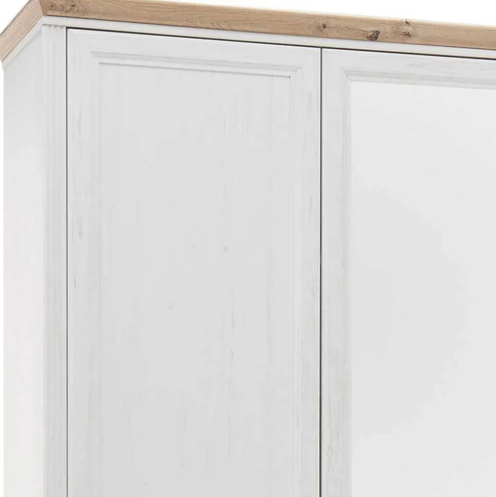 Weißes Landhaus Schlafzimmer Set - Maggio (fünfteilig)