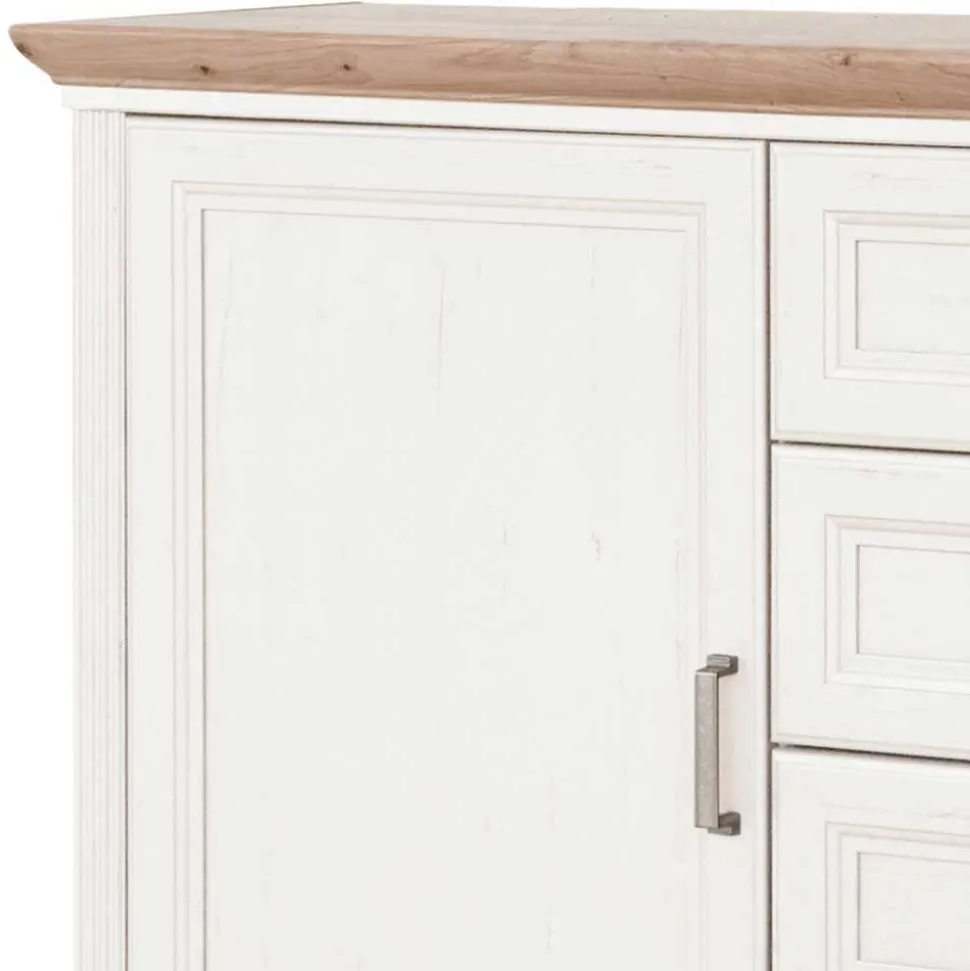 Weißes Landhaus Schlafzimmer Set - Maggio (fünfteilig)