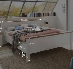 Weißes Landhaus Schlafzimmer Set - Maggio (fünfteilig)