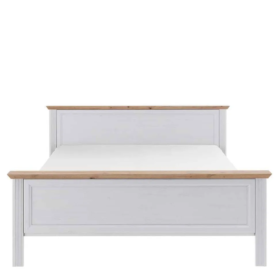 Weißes Landhaus Schlafzimmer Set - Maggio (fünfteilig)