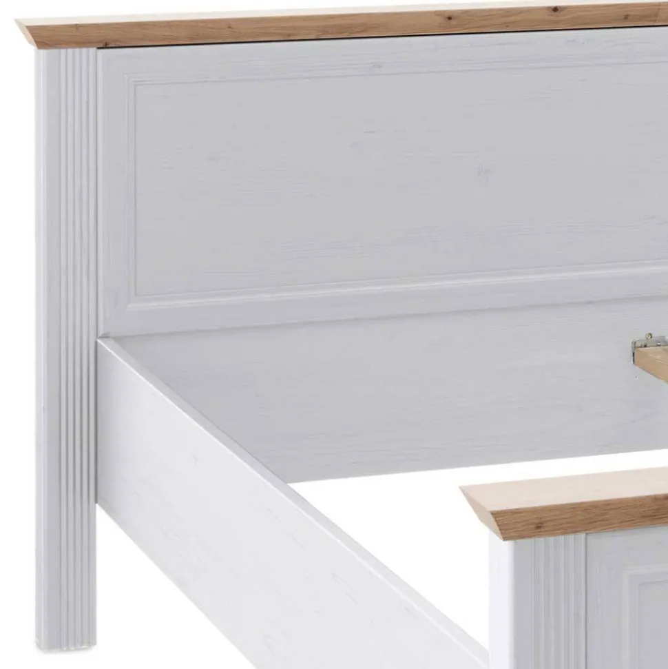 Weißes Landhaus Schlafzimmer Set - Maggio (fünfteilig)