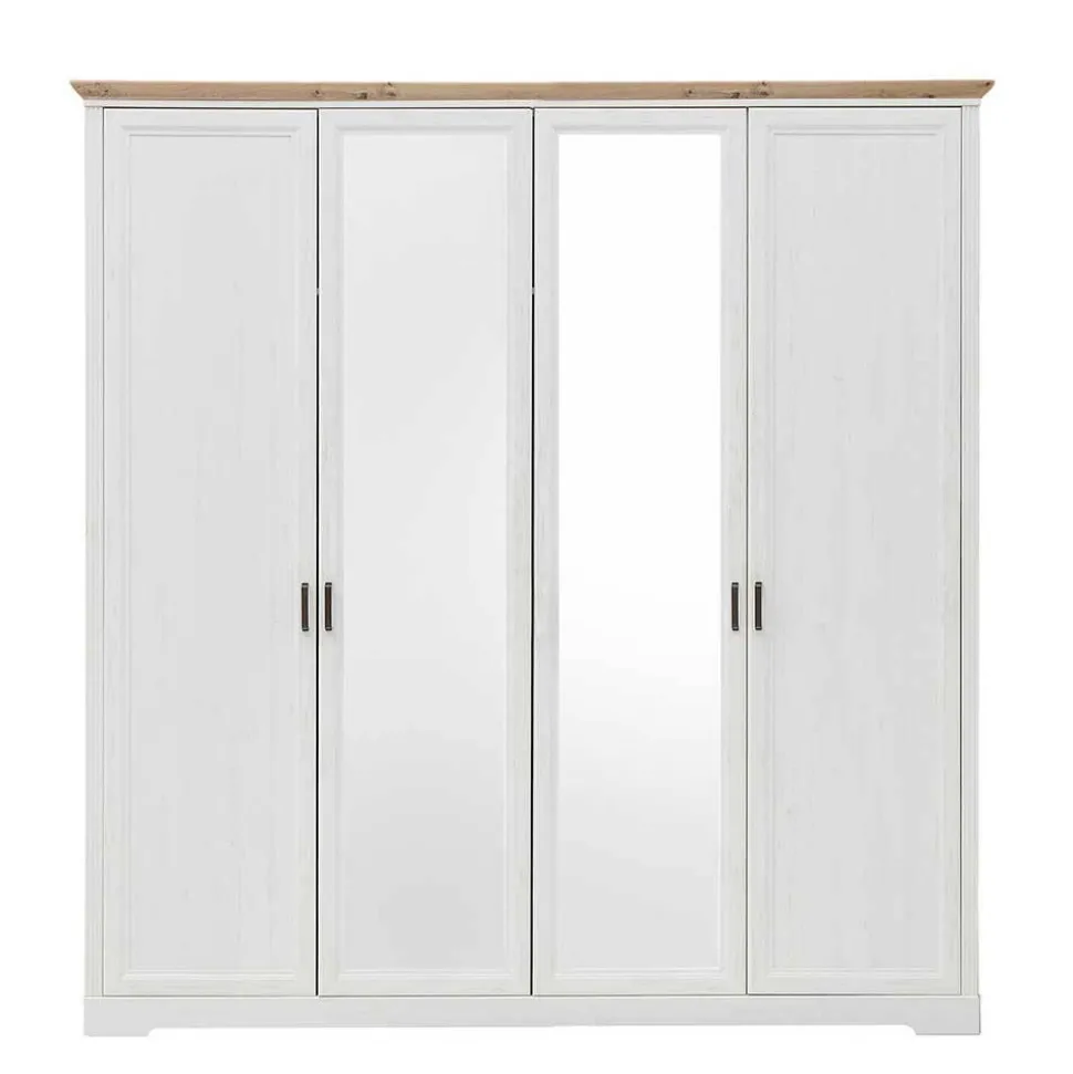 Weißes Landhaus Schlafzimmer Set - Maggio (fünfteilig)