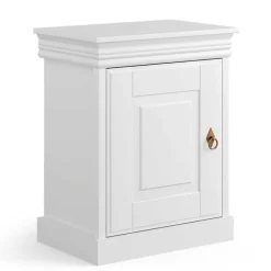 Weißes Landhausbett mit Schubladen - Presto