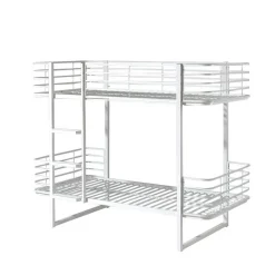 Weißes Metall Etagenbett 99x166x205 - Tamyno
