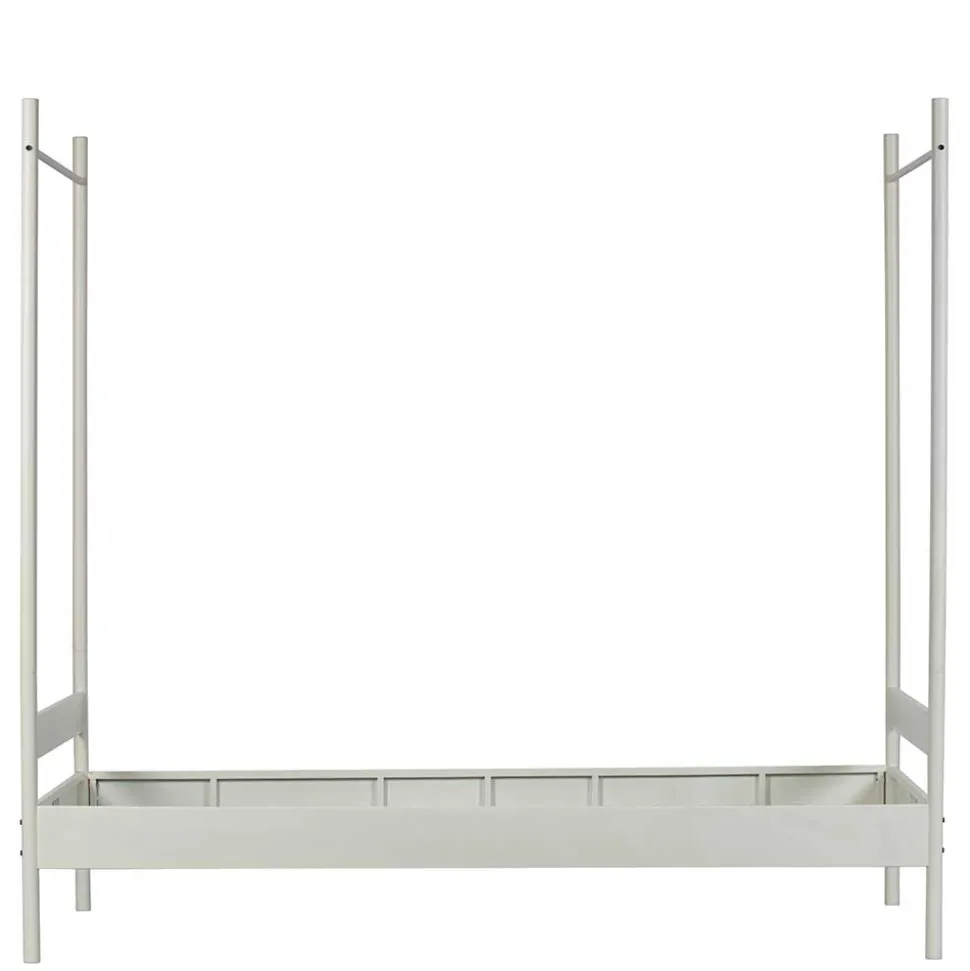 Weißes Metallbett mit Baldachin - Jenva