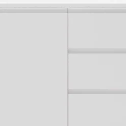 Weißes Sideboard 150cm mit Haarnadel Beinen - Donny